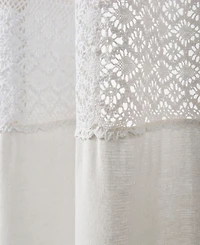 Lush Decor Dana Lace Shower Curtain, 72" x