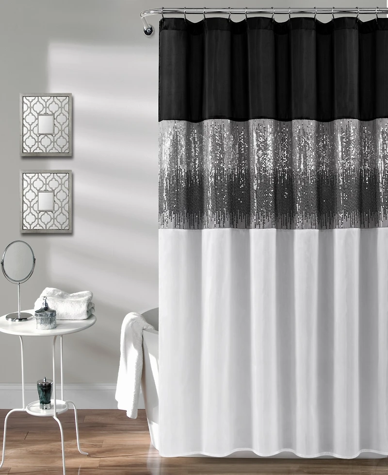 Lush Decor Night Sky Shower Curtain, 72" x
