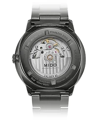 Mido Men's Swiss Automatic Commander Big Date Black Pvd Stainless Steel Bracelet Watch 42mm
