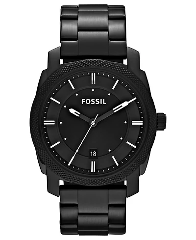 Fossil Men's Machine Black Tone Stainless Steel Bracelet Watch 42mm