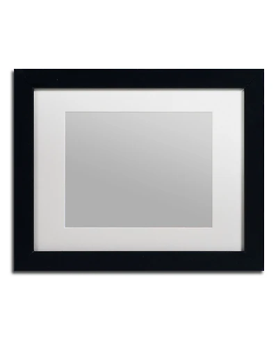 Trademark Fine Art Heavy Duty Black Frame with White Mat - 11" x 14"