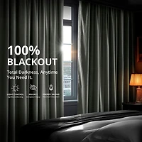 Half Price Drapes Silver Grey Grommet Signature Velvet Blackout Curtain