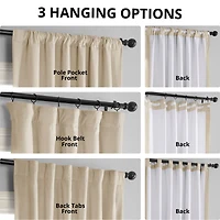 Half Price Drapes Alabaster Beige Signature Velvet Blackout Curtain