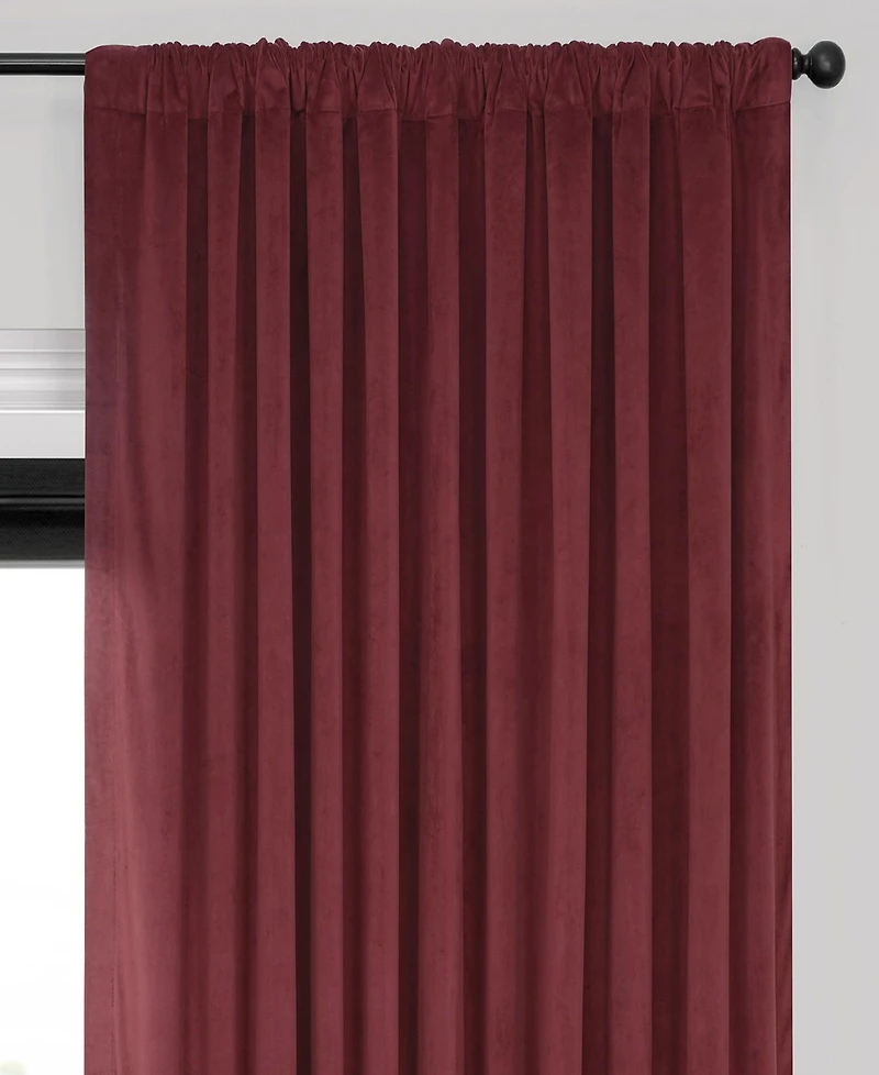 Half Price Drapes Signature Extra Wide Velvet Blackout Curtain
