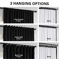 Half Price Drapes Signature Extra Wide Velvet Blackout Curtain