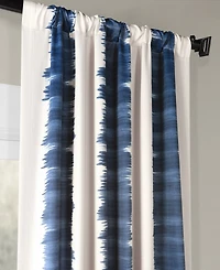 Half Price Drapes Flambe Striped Room Darkening Curtain