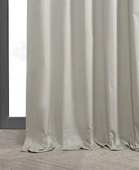Half Price Drapes Hazelwood Beige Solid Cotton Hotel Blackout Curtain