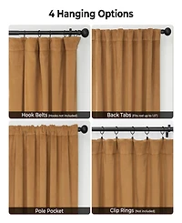 Half Price Drapes Amber Gold Signature Velvet Blackout Curtain