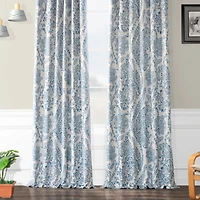 Half Price Drapes Tea Time Floral Room Darkening Curtain