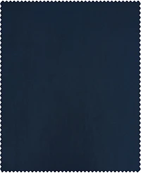 Half Price Drapes Navy Blue Faux Silk Taffeta Blackout Curtain