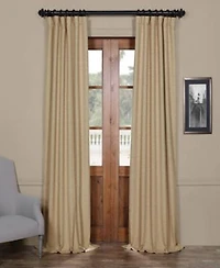 Half Price Drapes Bellino Textured Faux Linen Room Darkening Curtains For Bedroom Living Room Curtains1 Panel 50w X 63l