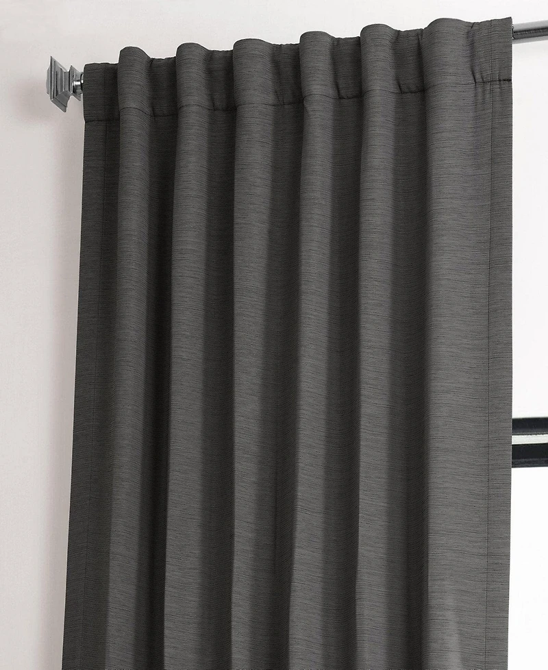 Half Price Drapes Bellino Textured Faux Linen Room Darkening Curtains For Bedroom & Living Room Curtains(1 Panel