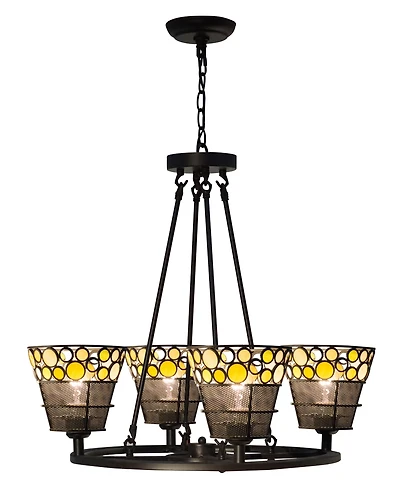 Dale Tiffany Pasqual 4-Light Mesh Tiffany Hanging Fixture