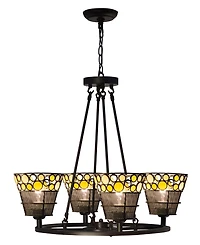 Dale Tiffany Pasqual 4-Light Mesh Tiffany Hanging Fixture