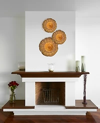 Dale Tiffany Amber Handover 12" Hand Blown Art Glass Wall Decor