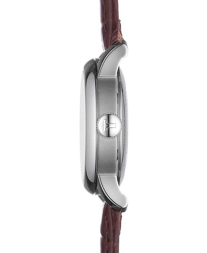 Tissot Women's Swiss Automatic Le Locle Brown Leather Strap Watch 29mm