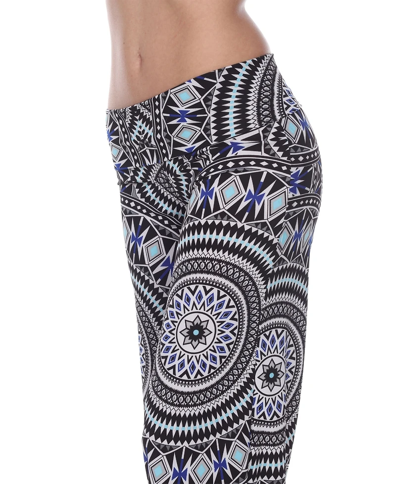 White Mark Geometric Print Palazzo Pants
