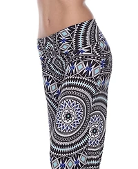 White Mark Geometric Print Palazzo Pants