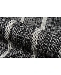 Novogratz Villa Vi-03 Charcoal 3'11" x 5'7" Outdoor Area Rug