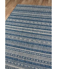 Novogratz Villa Vi-04 Blue 6'7" x 9'6" Outdoor Area Rug