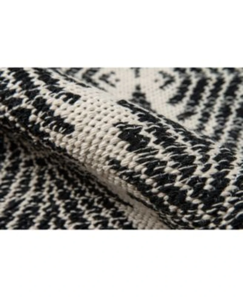 River Riv 1 Machine Washable Beacon Black Area Rug Collection