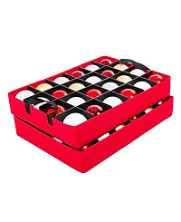 Santa's Bag 2 Tray Christmas Ornament Storage Box with Dividers