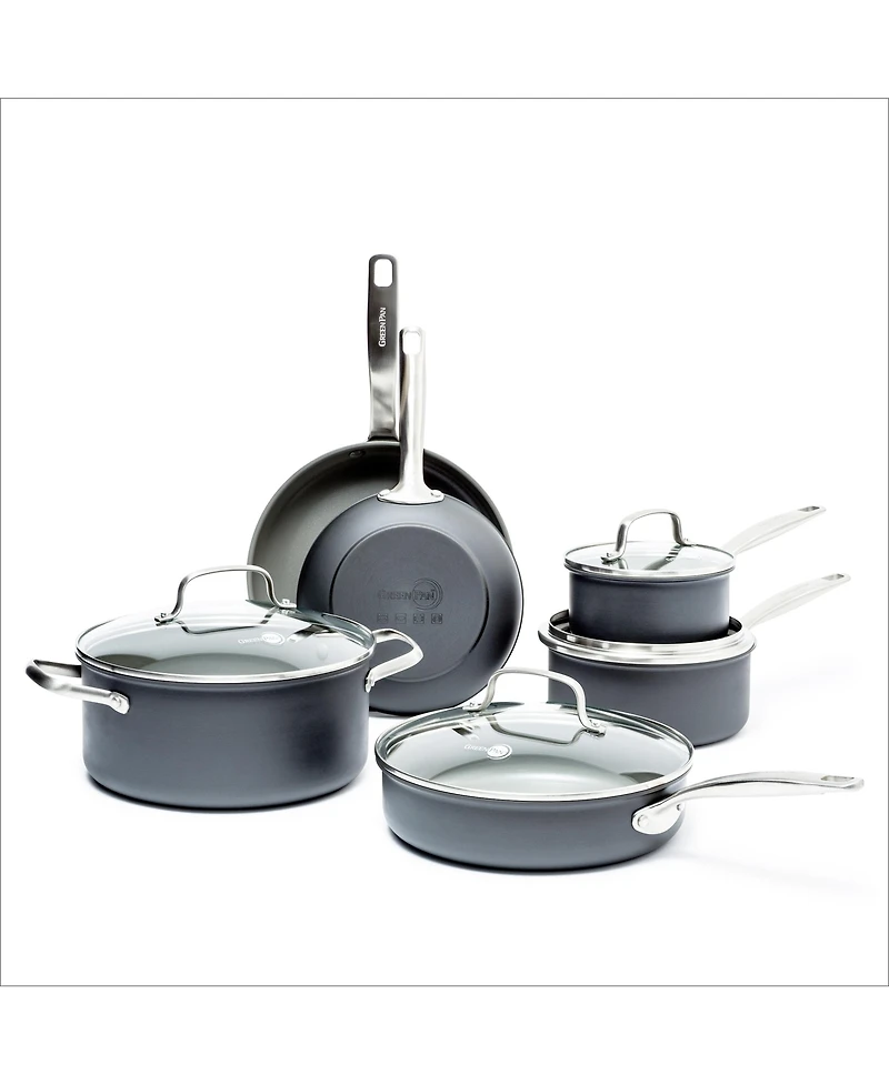 GreenPan Chatham Ceramic Non-Stick Cookware Set, 10 Piece