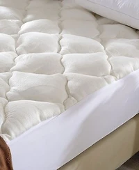Cheer Collection Rayon From Bamboo Fitted Down Alternative Mattress Pads