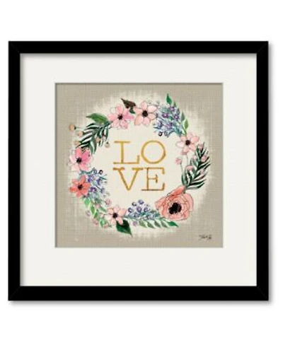 Courtside Market Love Flower Wreath Framed Matted Art Collection