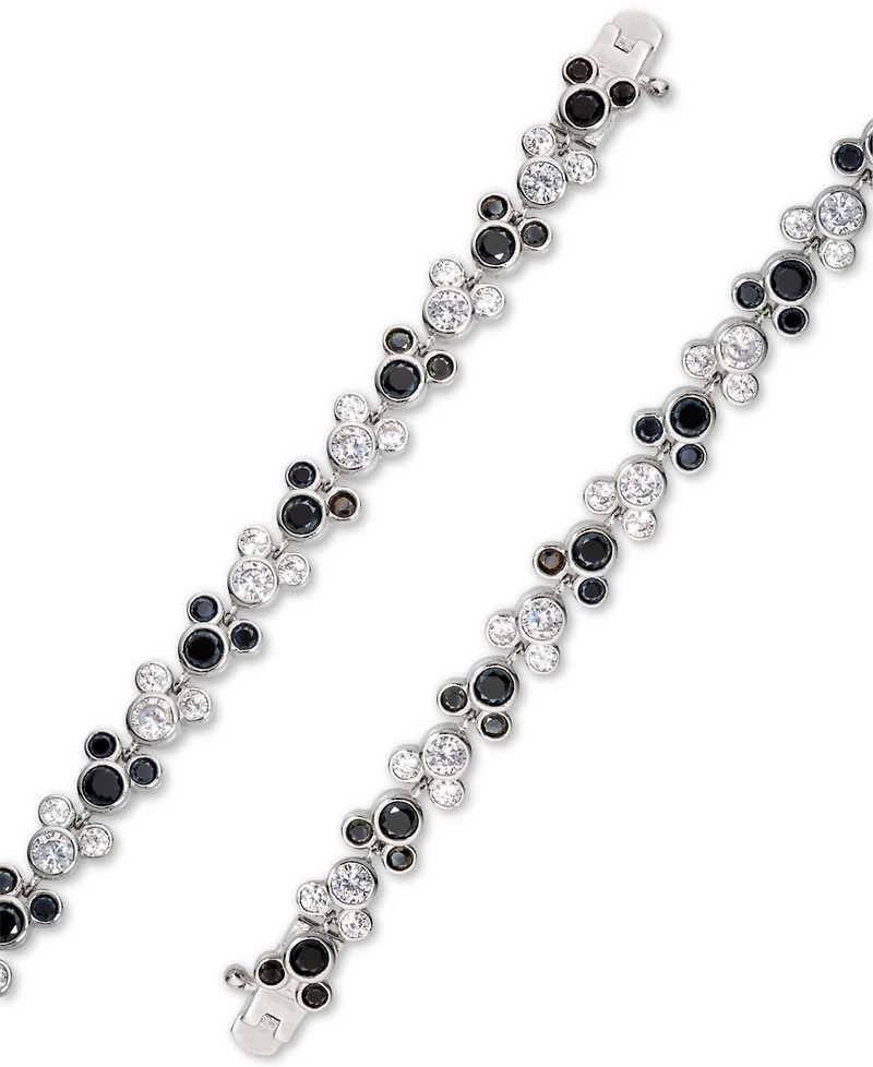 Disney Cubic Zirconia Mickey Mouse Tennis Bracelet in Sterling Silver