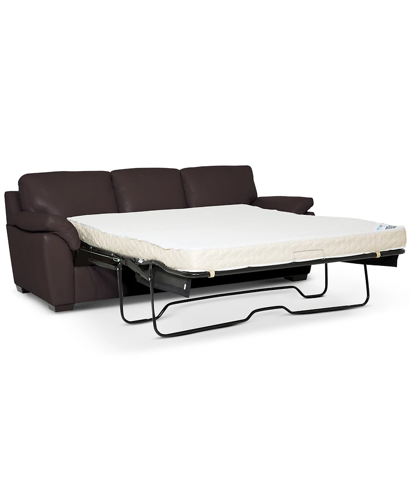 Lothan 87" Leather Queen Sleeper, Created for Macy's