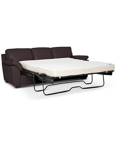 Lothan 87" Leather Queen Sleeper, Created for Macy's