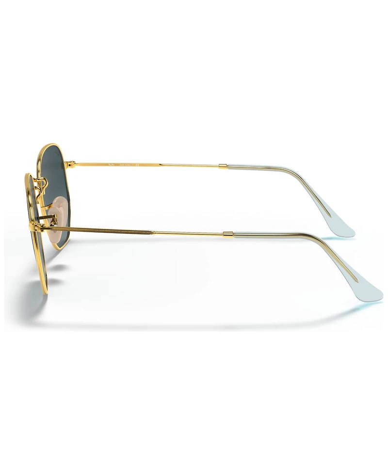 Ray-Ban Unisex Sunglasses, RB3548N Hexagonal Flat Lenses