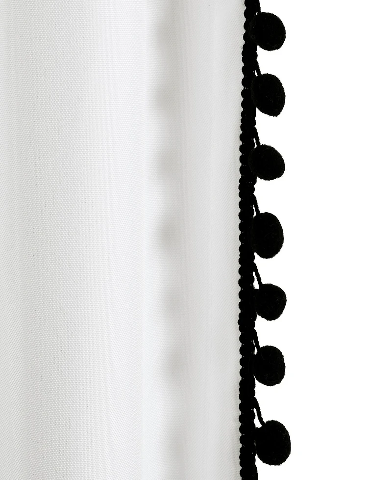 Pom Pom Trim 50" x 95" Curtain Panel