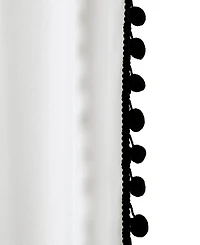 Pom Pom Trim 50" x 95" Curtain Panel