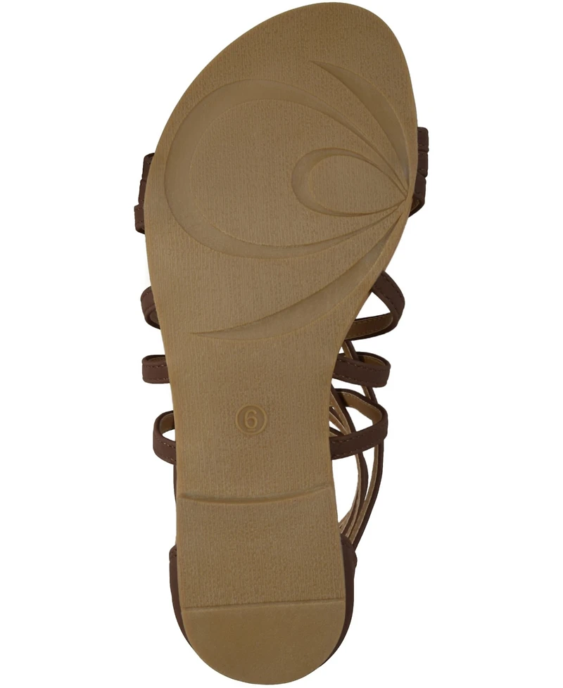 Journee Collection Women's Hanni Wide Width Crisscross Strappy Flat Sandals