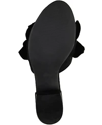Journee Collection Women's Sabica Ruffle Slip On Dress Sandals