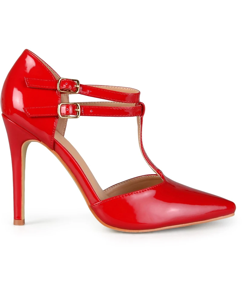Journee Collection Women's Tru T Strap Stiletto Pumps