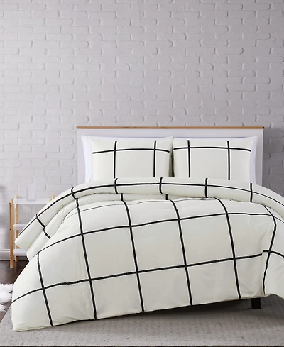 Truly Soft Kurt Windowpane 3-Pc. Comforter Set
