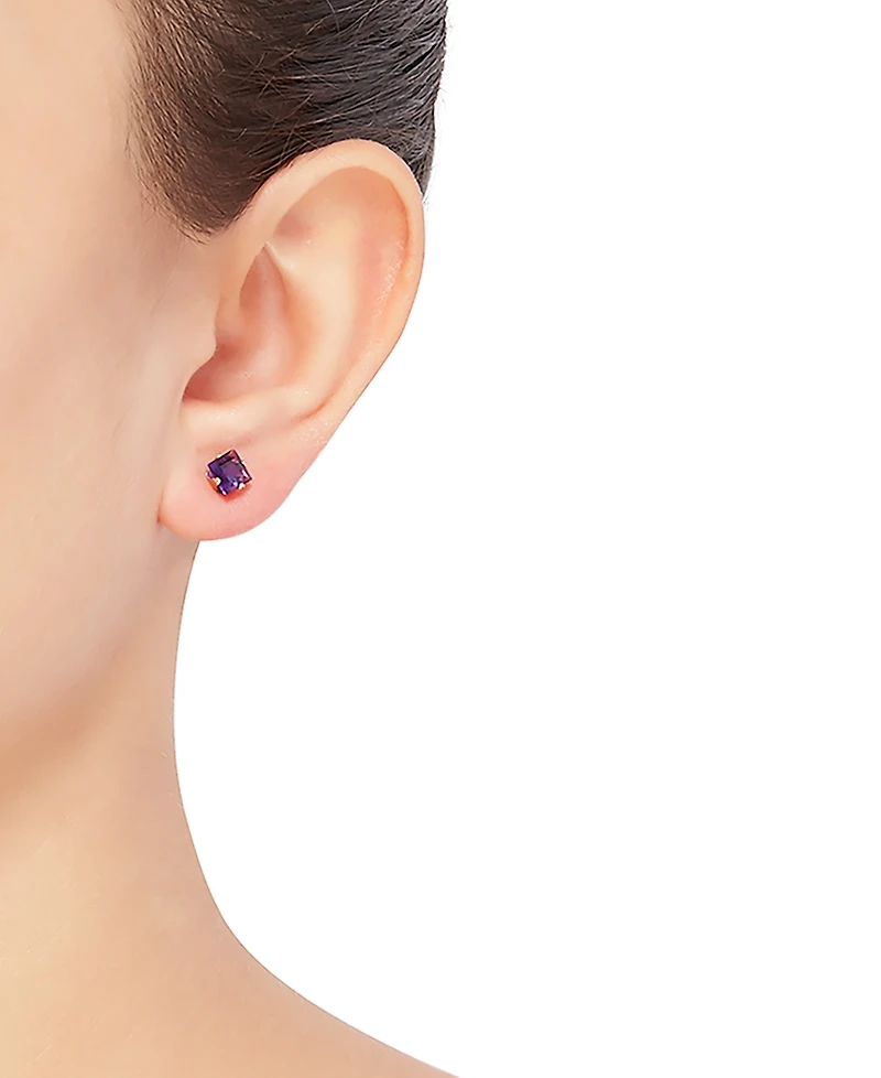 Lab-Grown Emerald Stud Earrings (1 ct. t.w.) 14k Gold