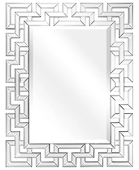 Empire Art Direct Solid Wood Covered with Beveled Antique Mirror Panels - 31" x 40"