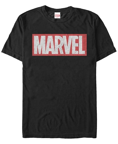 Marvel Men's Distressed Logo Short Sleeve T-Shirt