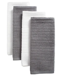 Assorted Ribbed Terry Dishtowel, Set of 4