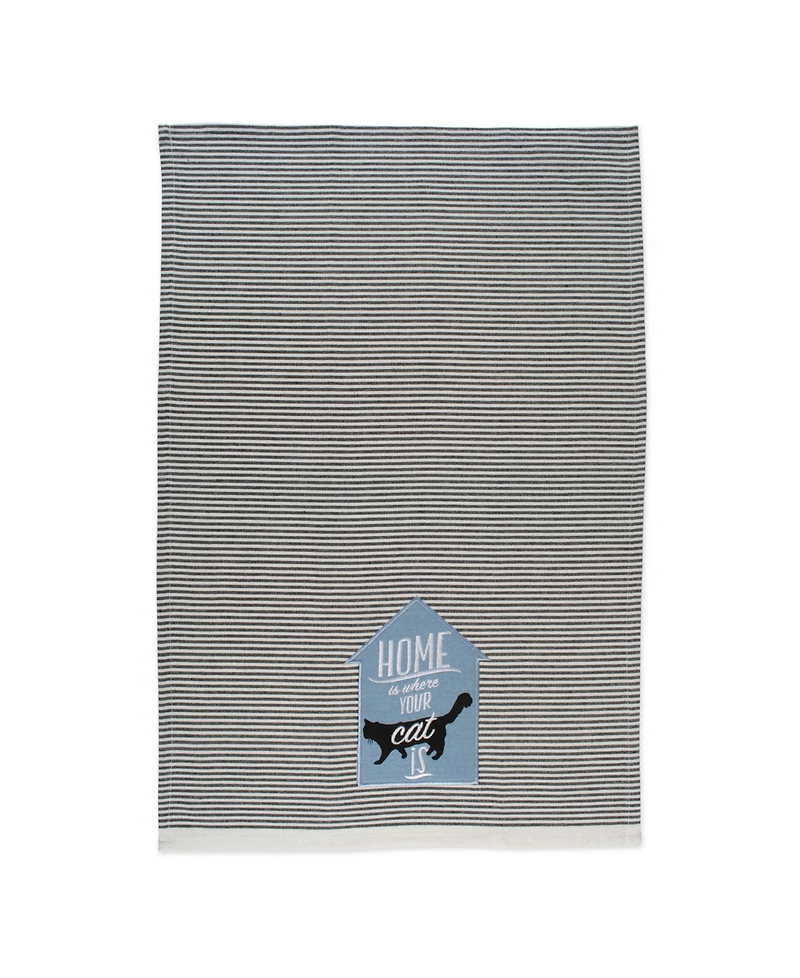 Design Imports Asst Cats Meow Embellished Dishtowel Set of 3