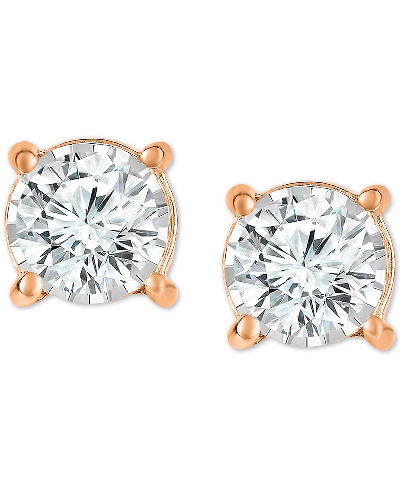 TruMiracle Diamond Stud Earrings (1/2 ct. t.w.) 14k Gold