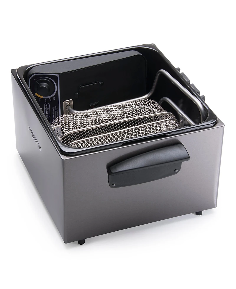 Presto Dual Basket Immersion Element Electric Deep Fryer