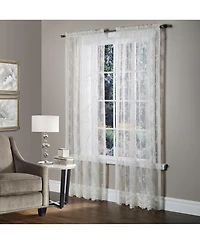 Habitat Mona Lisa Jacquard Lace Tailored Sheer Panel - Shell