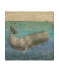 Megan Meagher Diving Whale Ii Canvas Art - 15" x 20"