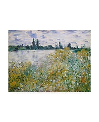 Claude O. Monet Lle Aux Fleurs Near Vetheuil Canvas Art - 20" x 25"