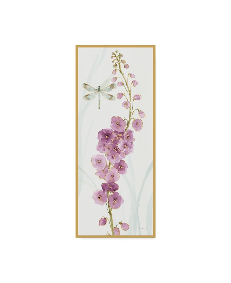 Lisa Audit Rainbow Seeds Flowers Vii Dragonfly Canvas Art - 15" x 20"